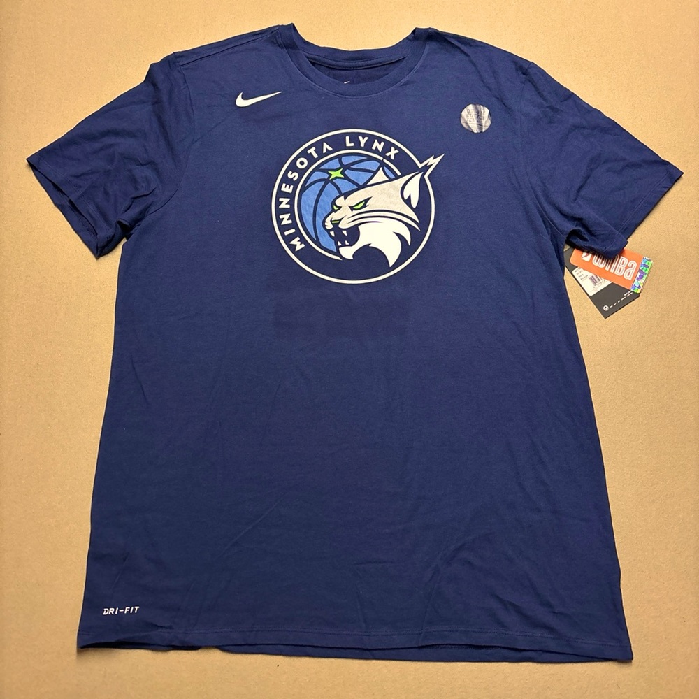 New X-large Mens Nike Minnesota Lynx Basketball T-shirt Whalen 13 Navy Blue XL